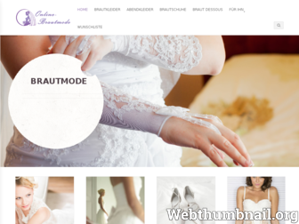 online-brautmode.de website preview