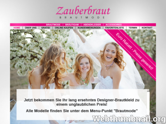 zauberbraut.ch website preview