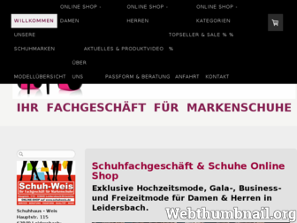 schuhweis.de website preview