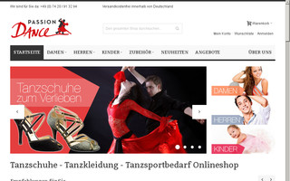 passion-dance.de website preview