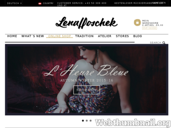 shop.lenahoschek.com website preview