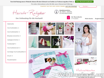 shop.heirats-ratgeber.de website preview