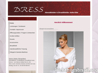 dress-verleih.de website preview