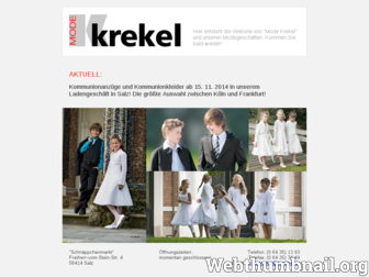 mode-krekel.de website preview
