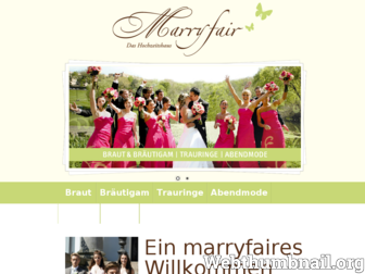 marryfair.de website preview