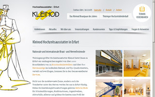 brautmode-kleinod.de website preview