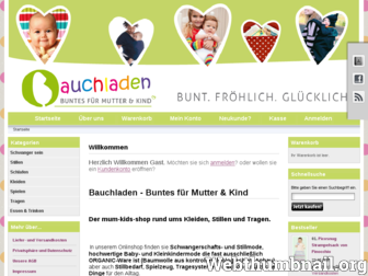 bauchladen-hebammenladen.de website preview