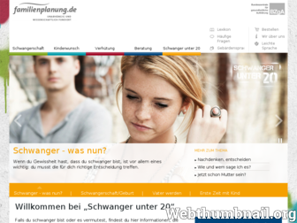 schwanger-unter-20.de website preview