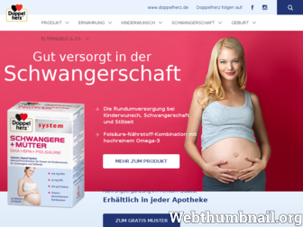 doppelherz-schwangerschaft.de website preview