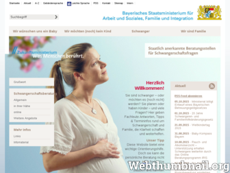 schwanger-in-bayern.de website preview