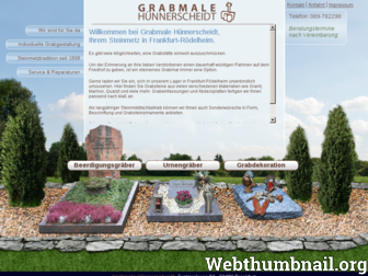 grabsteine-frankfurt.de website preview