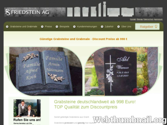 grabsteine-friedstein.de website preview