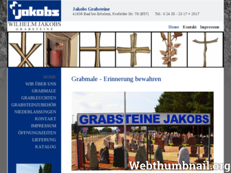grabsteine-jakobs.de website preview