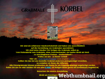 grabmale-koerbel.de website preview