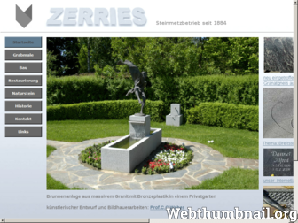 zerries-grabmale.de website preview