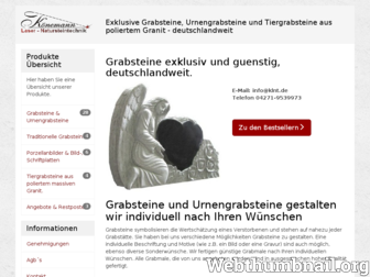 grabsteine-klnt.de website preview