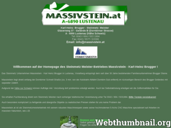 massivstein.at website preview