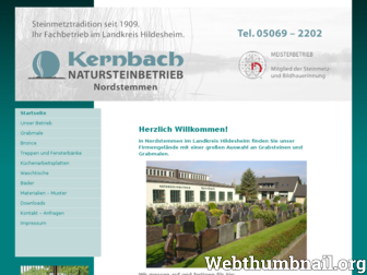 kernbach-naturstein.de website preview