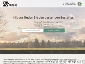 funus.de website preview