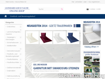 shop.goetz-trauerwaren.de website preview