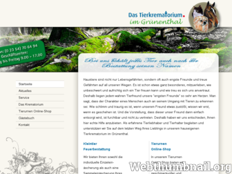 tierkrematorium-gruenenthal.de website preview
