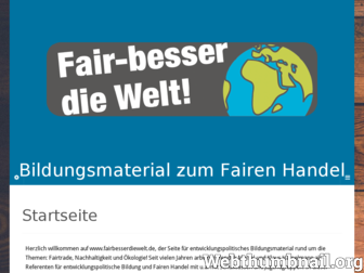 fairbesserdiewelt.de website preview