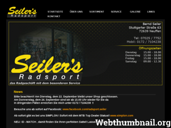seilers-radsport.de website preview