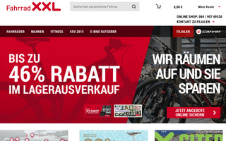 fahrrad-xxl.de website preview