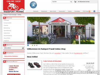 shop.radsport-prandl.de website preview