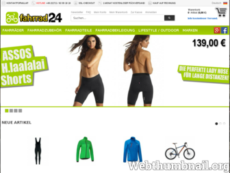 fahrrad24.de website preview