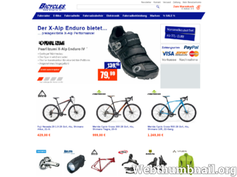bicycles.de website preview