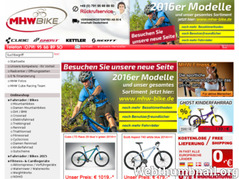 mhw-bike-house.de website preview