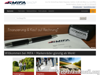 mifa-shop.de website preview
