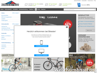 bikester.ch website preview