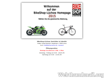 bikeshop-luechow.de website preview
