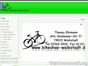 bikeshop-waibstadt.de website preview