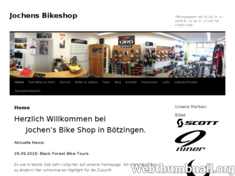 jochens-bikeshop.de website preview