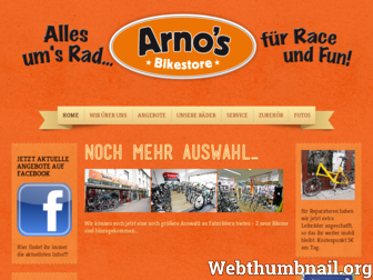 arnos-bikestore.de website preview