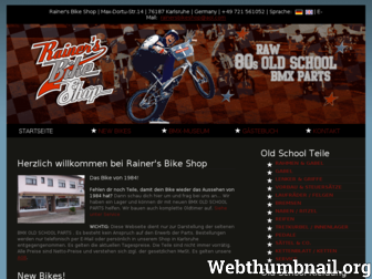 rainers-bike-shop.com website preview