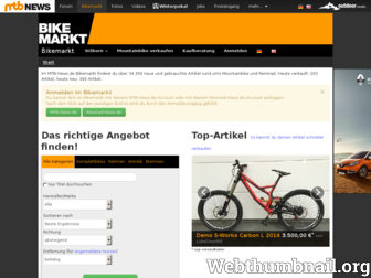 bikemarkt.mtb-news.de website preview