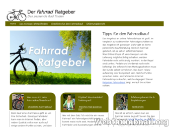 fahrrad-ratgeber.com website preview