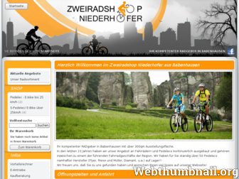 zweiradshop-niederhofer.de website preview