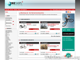 bikeshops.de website preview