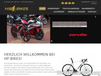 hp-bikes.de website preview