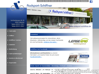 radsport-schiffner.de website preview