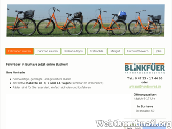 fahrradverleih-burhave.de website preview