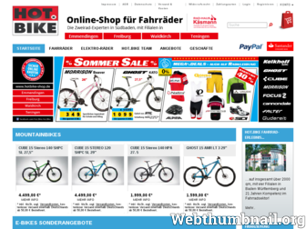 hotbike-shop.de website preview
