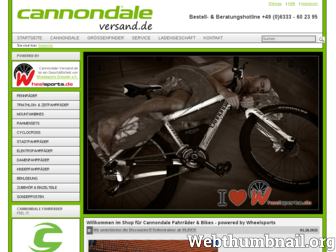 cannondale-versand.de website preview