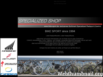 bikesport-stuttgart.de website preview