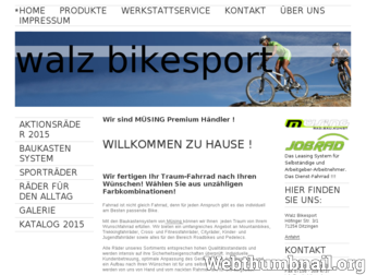 walz-bikesport.com website preview